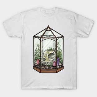 Cat Skull Terrarium T-Shirt